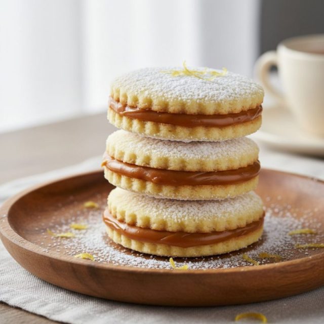 Receta de Alfajores de maicena con dulce de leche