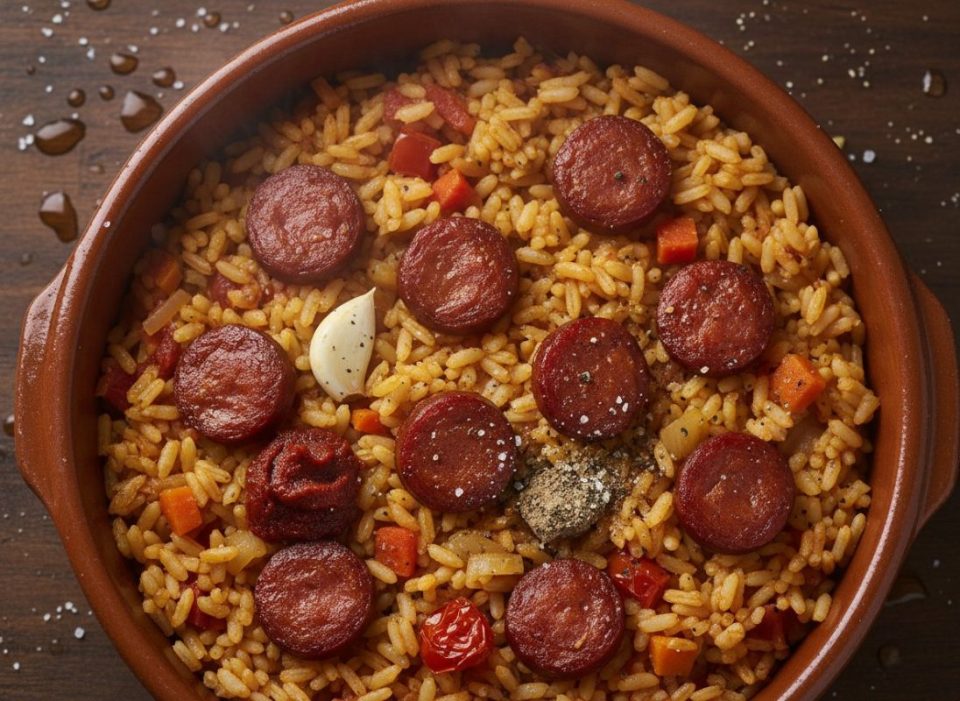 Arroz con chorizos