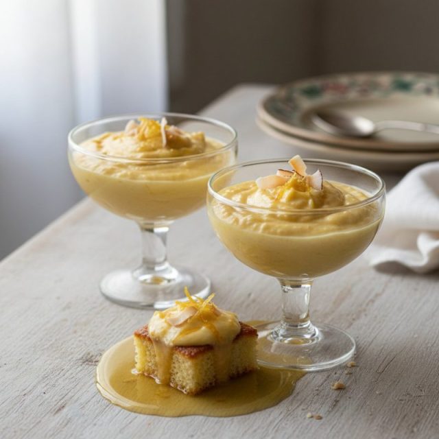 Receta de Bienmesabe de coco con yemas