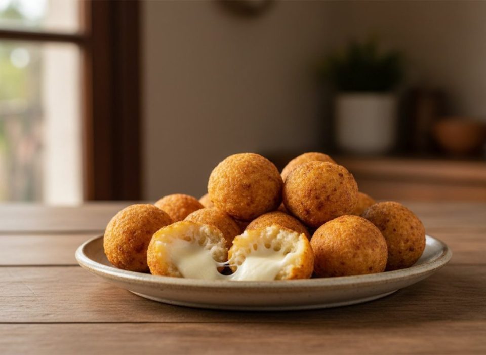 Receta de Bolitas de mandioca con queso