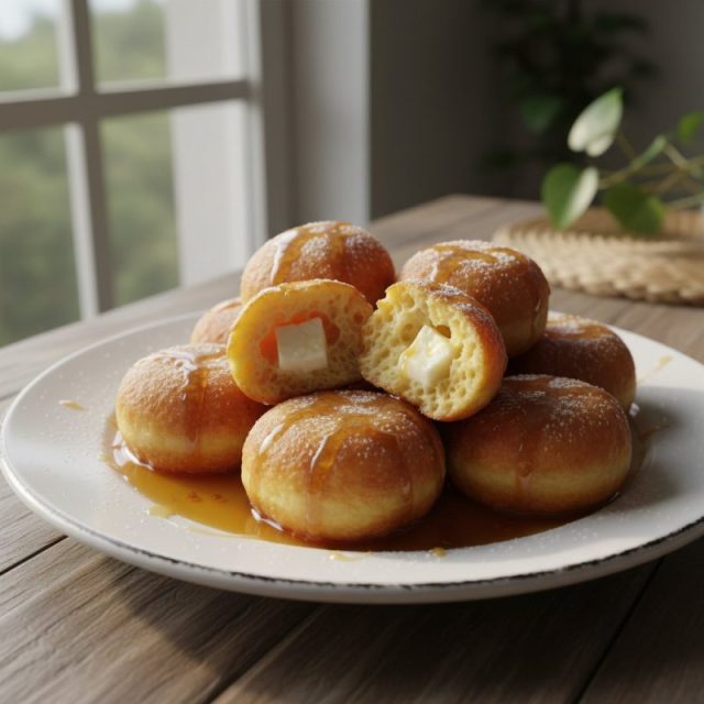 Buñuelos de mandioca con miel de panela