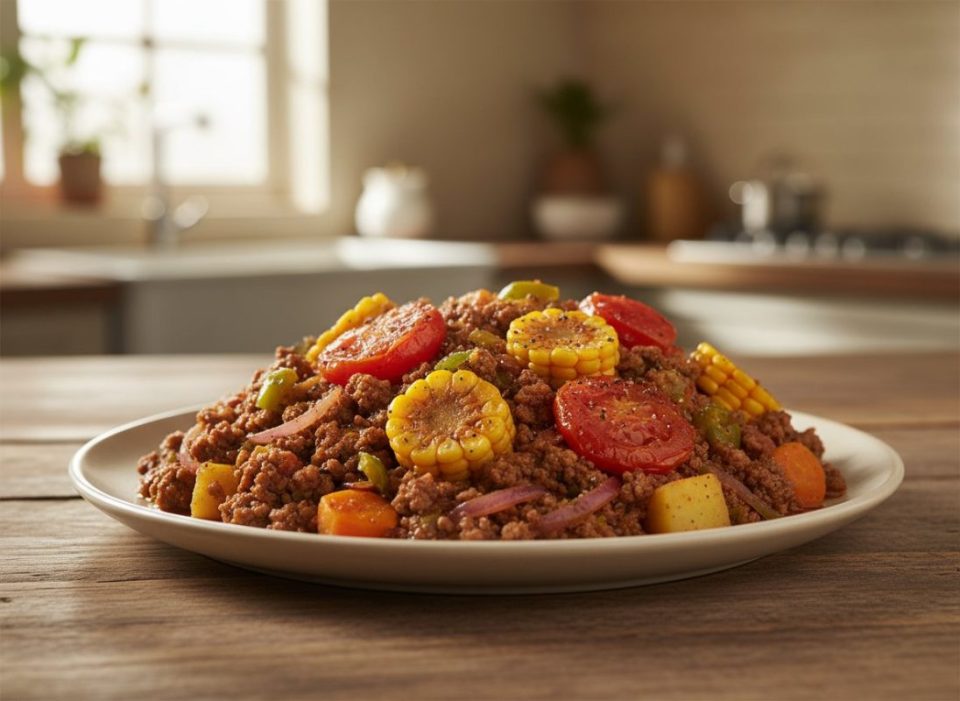 Receta de Carne molida tapada