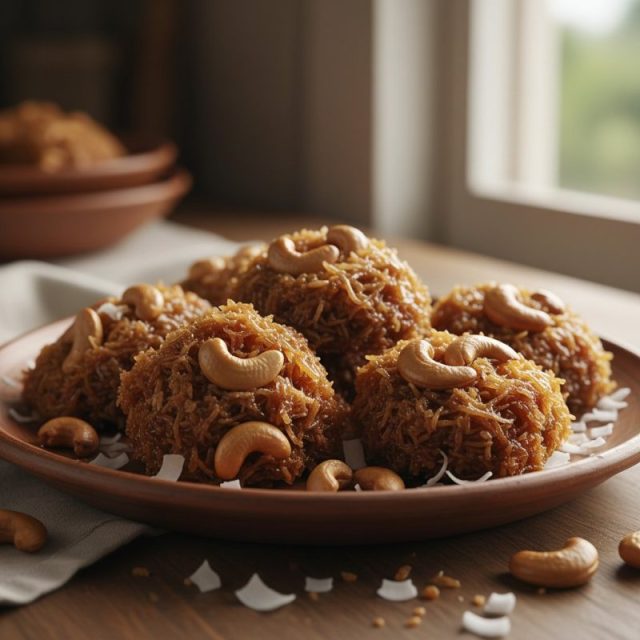 Receta de Cocada de coco con pepitas de marañón