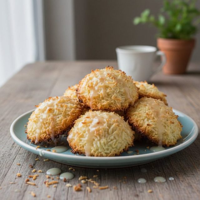 Receta de Cocadas al horno con leche condensada