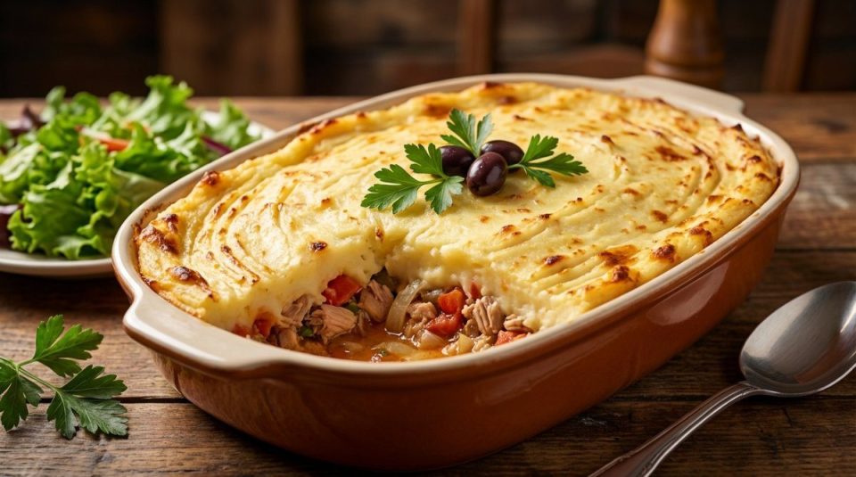 Empadão de Atum (Pastel de Atún con Puré)