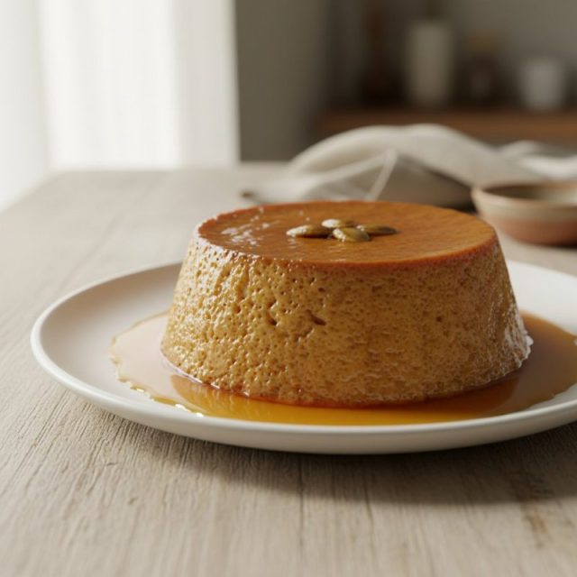 Receta de Flan de ayote sazón