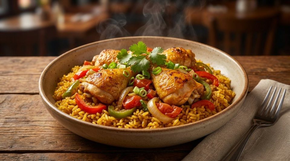 Galinhada (arroz con pollo)