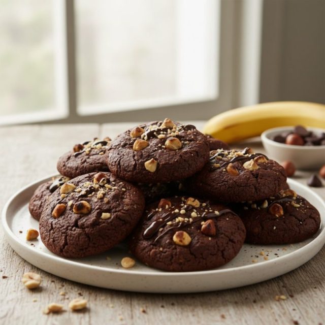 Receta de Galletas de chocolate con avellanas