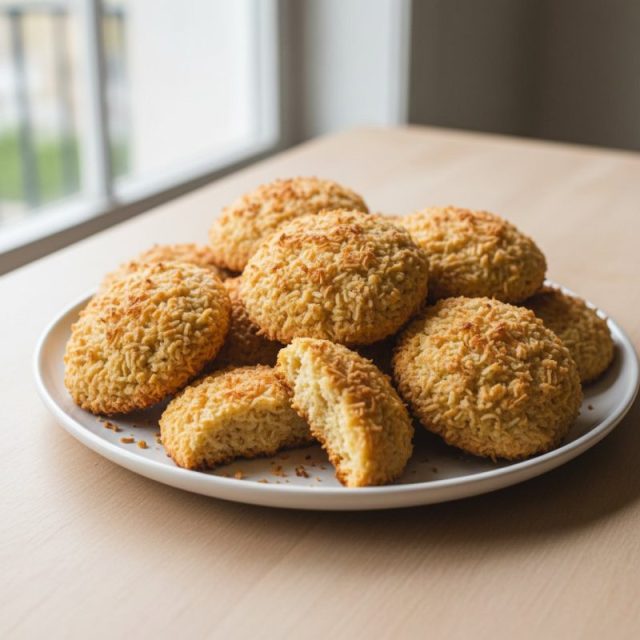 Receta de Galletas de coco crujientes (estilo casero)