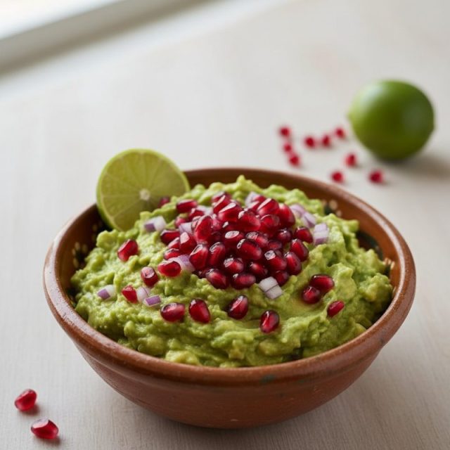 Receta de GUACAMOLE CON GRANADA