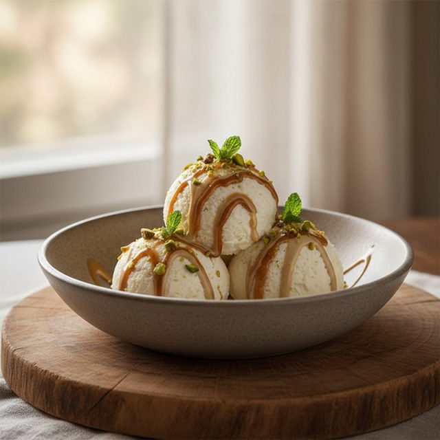 Receta de Helado de Labneh