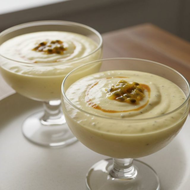 Receta de Mousse de maracuyá estilo crema