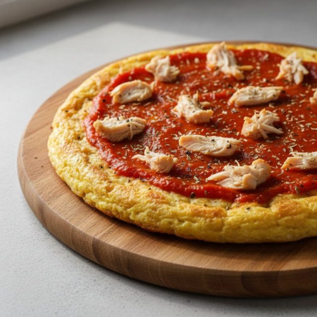 Receta de Pizza con base de claras