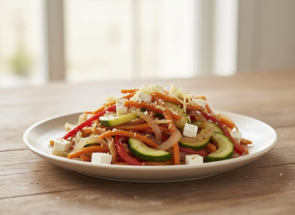Receta de Salteado de verduras con jengibre