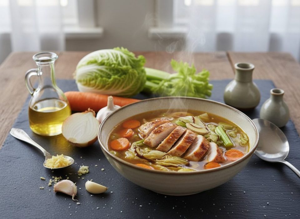 Receta de Sopa de col china