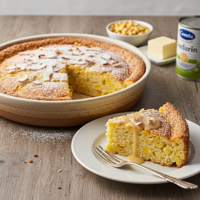 Receta de Torta de choclo con coco (húmeda y cremosa)