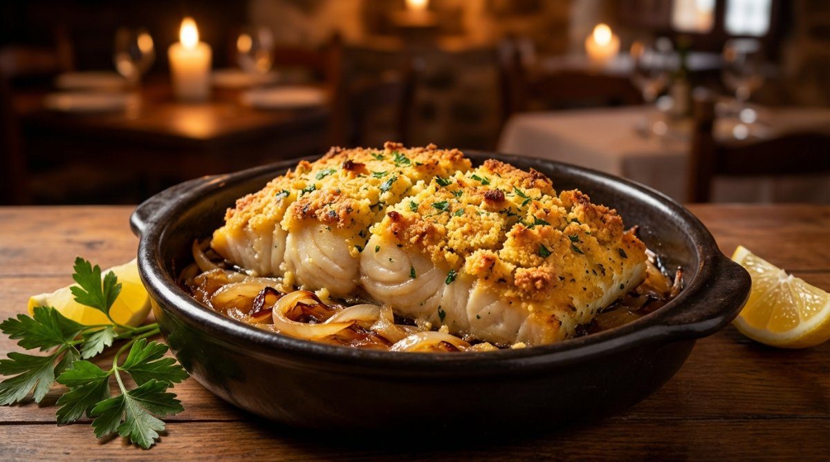 Bacalhau com Broa (Con Costra de Pan de Maíz)