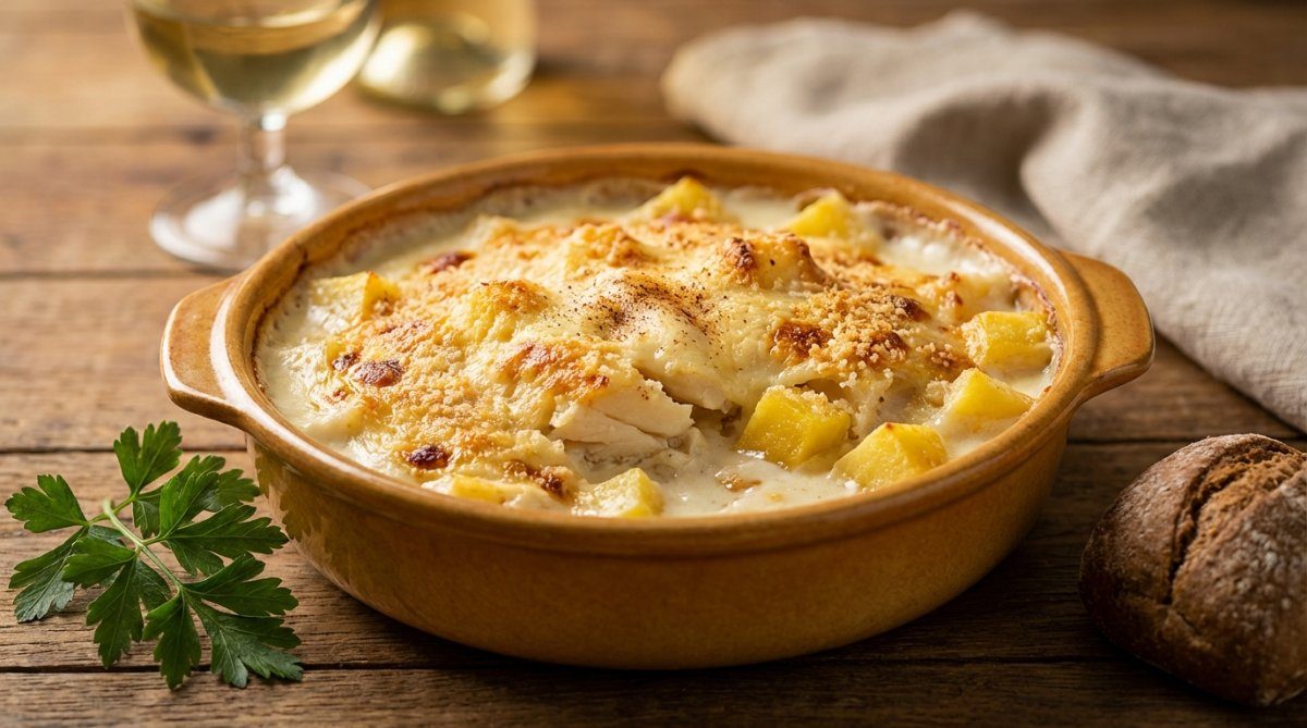 Bacalhau com Natas (Gratén)