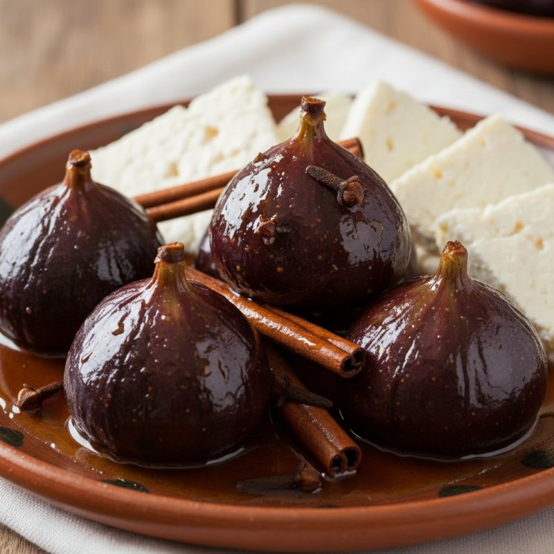 Higos en miel con queso fresco