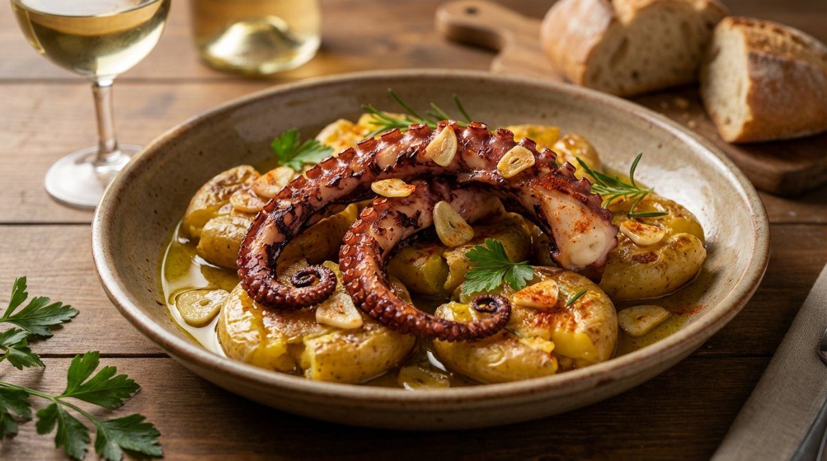 Polvo à Lagareiro (Pulpo al Horno)